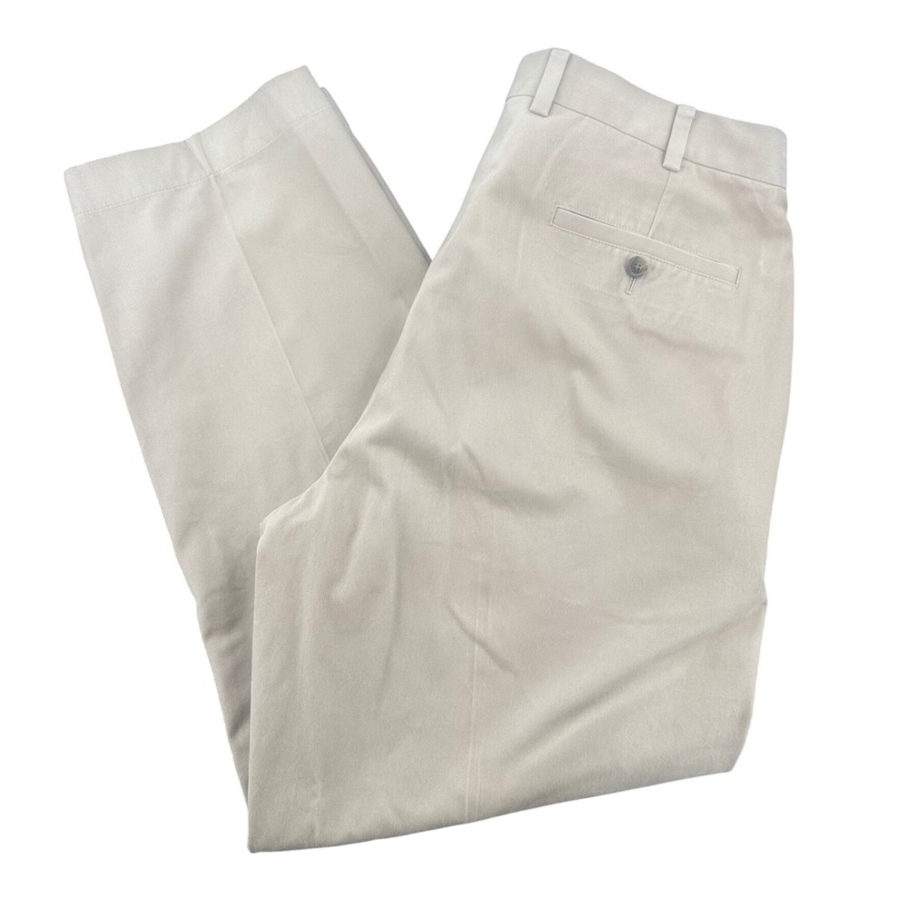 Brooks Brothers Hudson Chinos Mens 38x30 Tan Khaki Cotton Straight Leg Pants